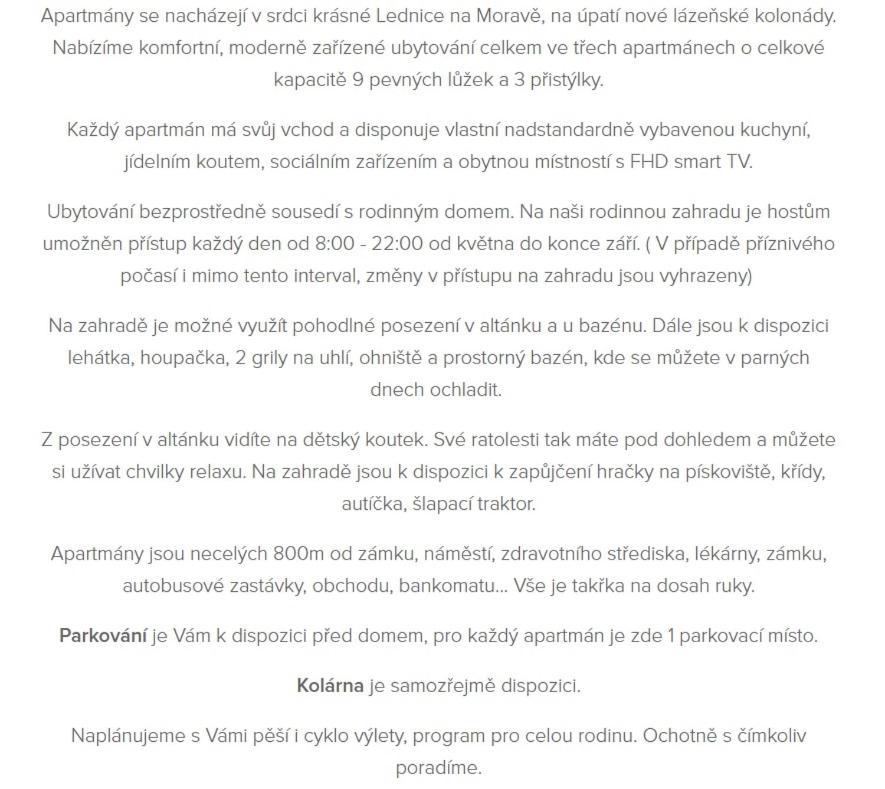 Apartmány na kolonádě Lednice Exteriér fotografie